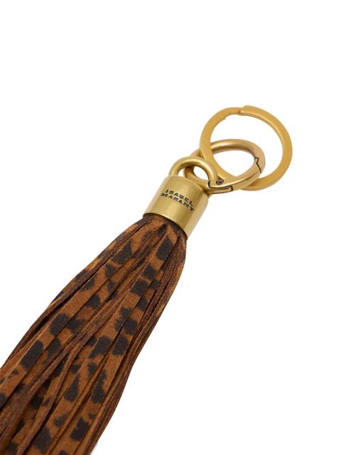 ISABEL MARANT leopard-print tassel keyring - Brown - zdjęcie produktu nr 2