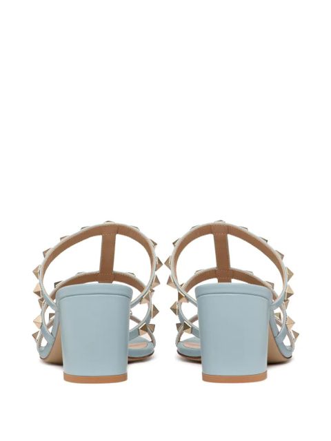 Valentino Garavani Rockstud leather sandals - Blue