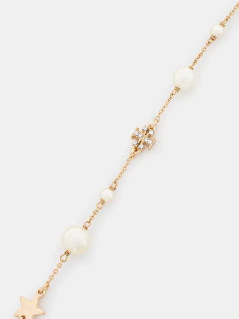 Tory Burch bransoletka pozłacana Delicate Kira Pearl damska 163697-749 - zdjęcie produktu nr 2