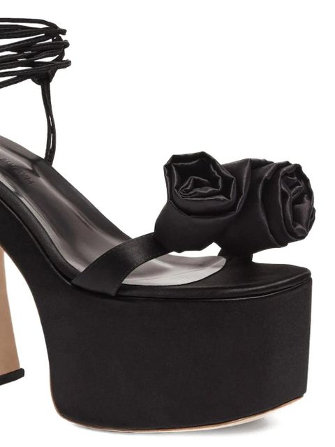 Magda Butrym flower platform sandals - Black