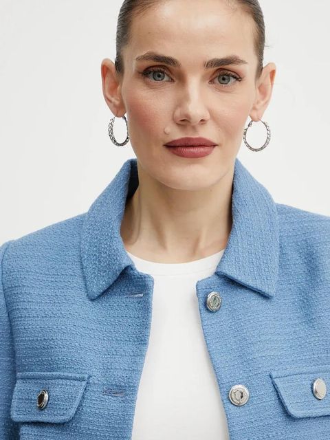 Morgan marynarka VEDY damski kolor niebieski jednorzędowa gładka VEDY