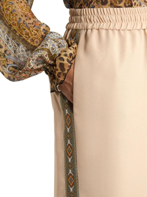 ETRO drawstring wide-leg trousers - Neutrals