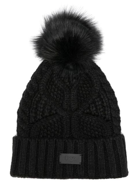 UGG cable pom beanie - Black