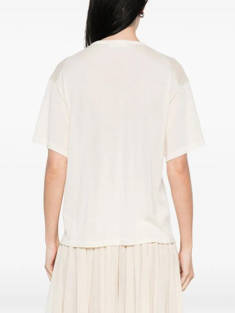 The Row Nonas cashmere T-shirt - Neutrals