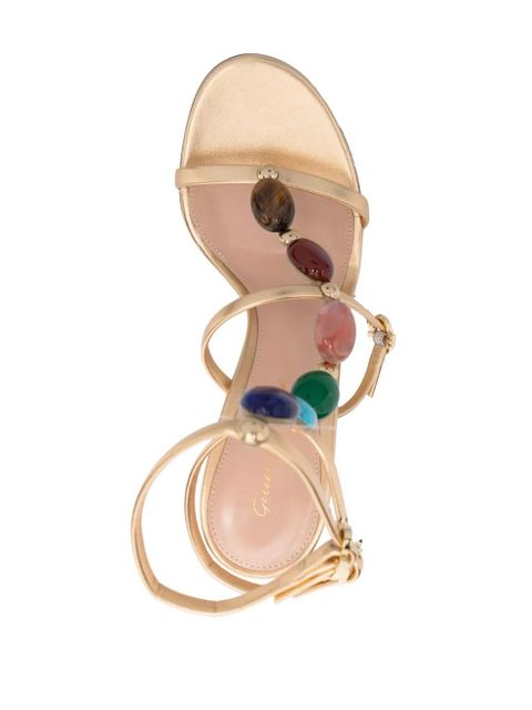 Gianvito Rossi Shanti 105mm gladiator sandals - Gold