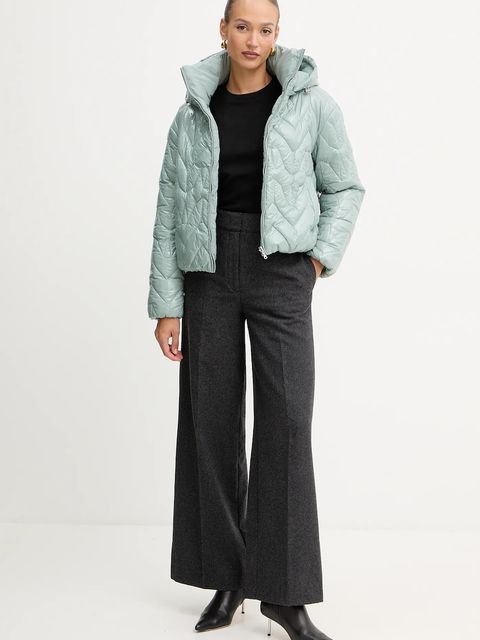 Patrizia Pepe kurtka kolor turkusowy zimowa 2O0189 A647 - zdjęcie produktu nr 2