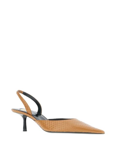 Saint Laurent Babylone pointed slingback pumps - Brown - zdjęcie produktu nr 2