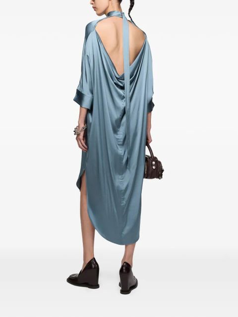 Acne Studios satin tunic dress - Blue