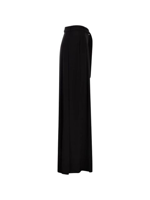 Max Mara tassel belt trousers - Black