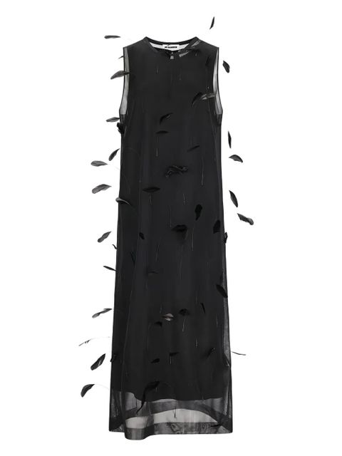Jil Sander sleeveless maxi dress - Black - zdjęcie produktu nr 1