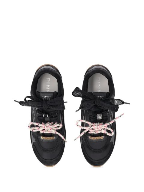 PINKO lace-up panelled sneakers - Black