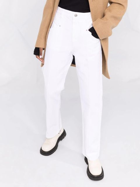 ISABEL MARANT straight-leg trousers - White