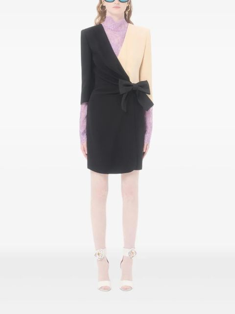 Valentino Garavani bow-detail midi dress - Black - zdjęcie produktu nr 2