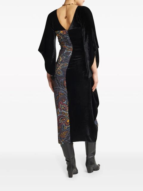 ETRO paisley contrasting print dress - Black - zdjęcie produktu nr 2