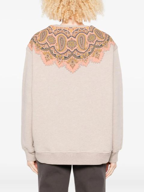 ETRO paisley-details crew-neck sweatshirt - Neutrals