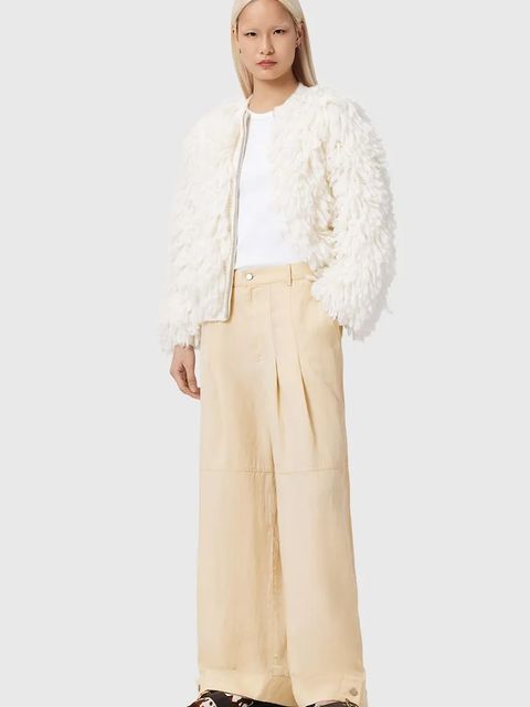 AllSaints spodnie z dodatkiem lnu SHERELL - zdjęcie produktu nr 2