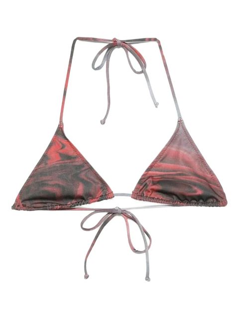 Jean Paul Gaultier Blurry Roses bikini top - Red - zdjęcie produktu nr 1