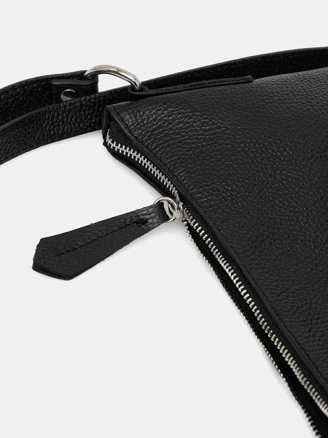 Answear.LAB plecak skórzany damski kolor czarny duży gładki