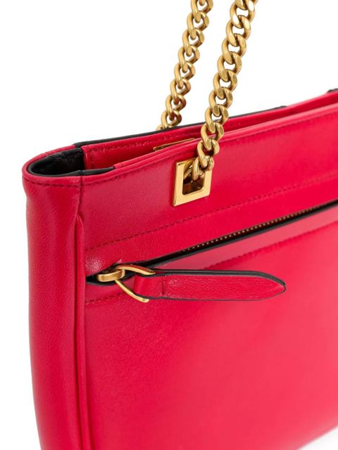 Valentino Garavani V-logo chain tote bag - Red - zdjęcie produktu nr 2