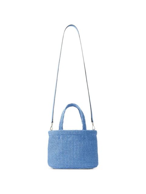 Jimmy Choo Beach East-West woven mini bag - Blue