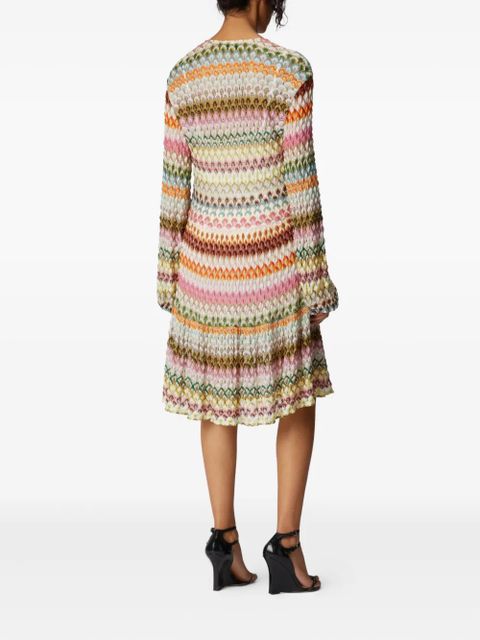 Missoni zigzag-pattern midi dress - Neutrals - zdjęcie produktu nr 2