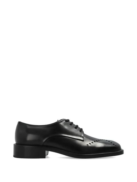 Jil Sander perforated leather derby shoes - Black - zdjęcie produktu nr 1