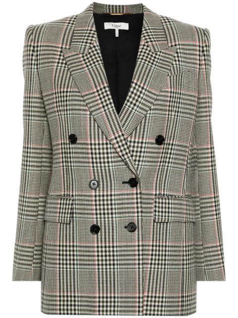 Chloé Prince of Wales tailored blazer - Neutrals