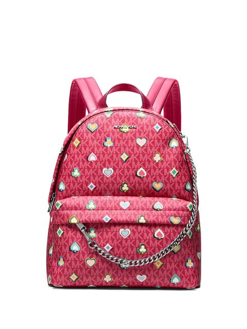 Michael Kors Slater monogram-print backpack - Pink - zdjęcie produktu nr 1