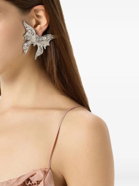 Blumarine butterfly earrings - Silver - zdjęcie produktu nr 2