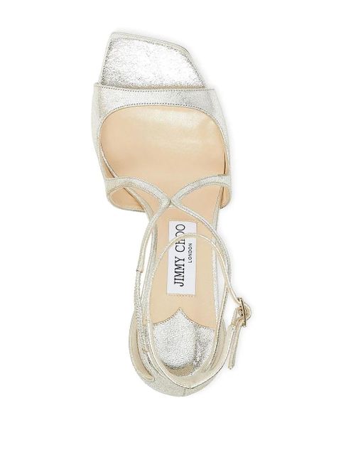 Jimmy Choo 75mm Azia sandals - Silver