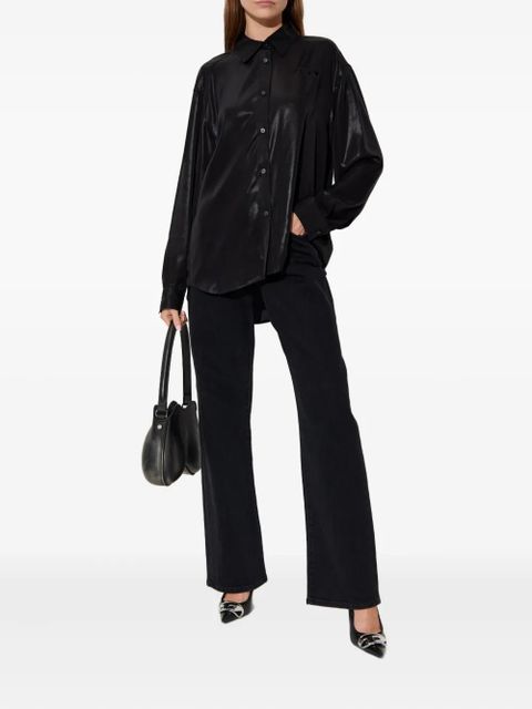 Diesel C-Simplier buttoned logo shirt - Black - zdjęcie produktu nr 2