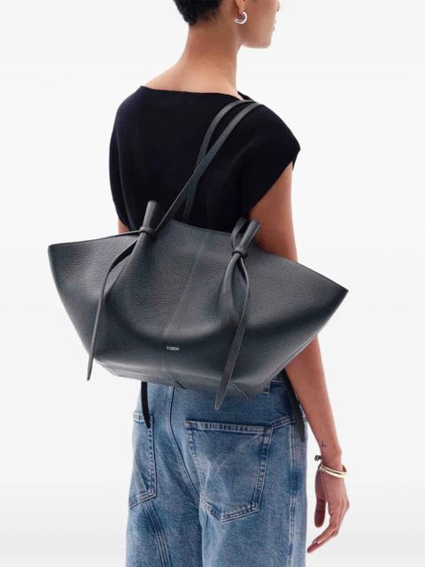 Yuzefi Mochi pebbled shoulder bag - Black