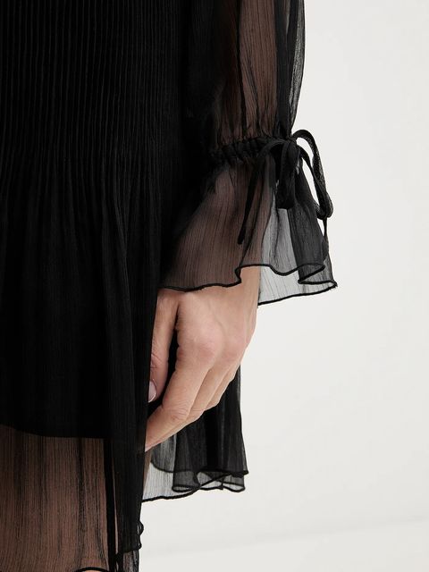 Liu Jo sukienka kolor czarny mini rozkloszowana WA6263 T6867