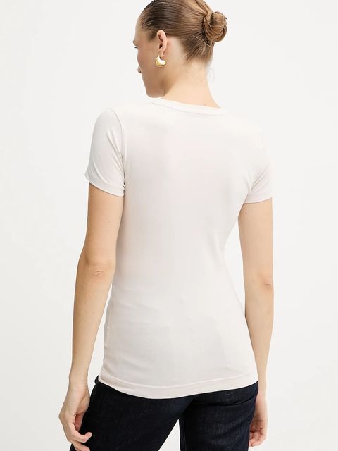 Guess t-shirt ANIMALIER damski kolor beżowy W5YI27 J1314