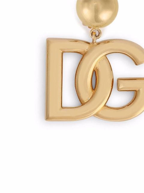 Dolce & Gabbana DG-logo clip-on earrings - Gold - zdjęcie produktu nr 2