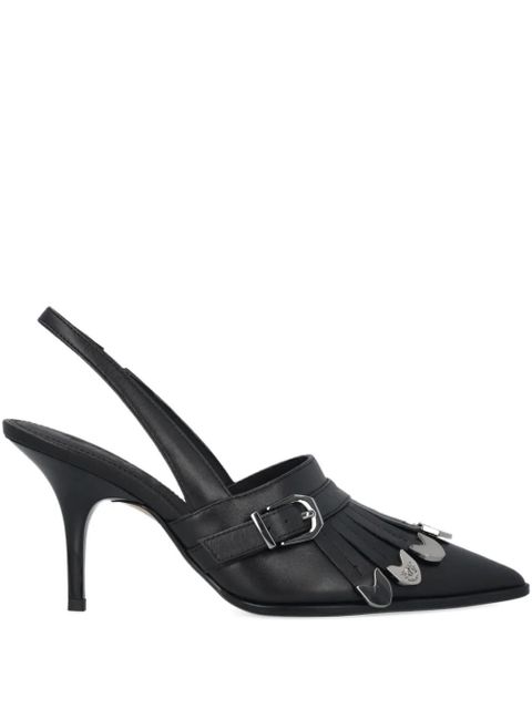 PINKO buckled fringed-detail pumps - Black - zdjęcie produktu nr 1