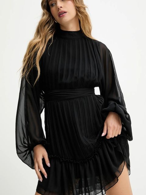 Answear.LAB sukienka kolor czarny mini rozkloszowana - zdjęcie produktu nr 1