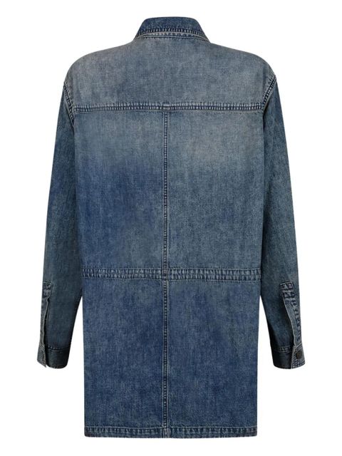 MARANT ÉTOILE button-fastening denim coat - Blue