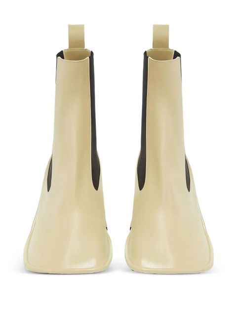 Jil Sander square-toe block-heel boots - Neutrals