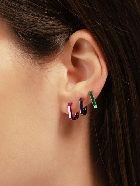 EÉRA 18K white gold Candy Mini single earring - Pink - zdjęcie produktu nr 2