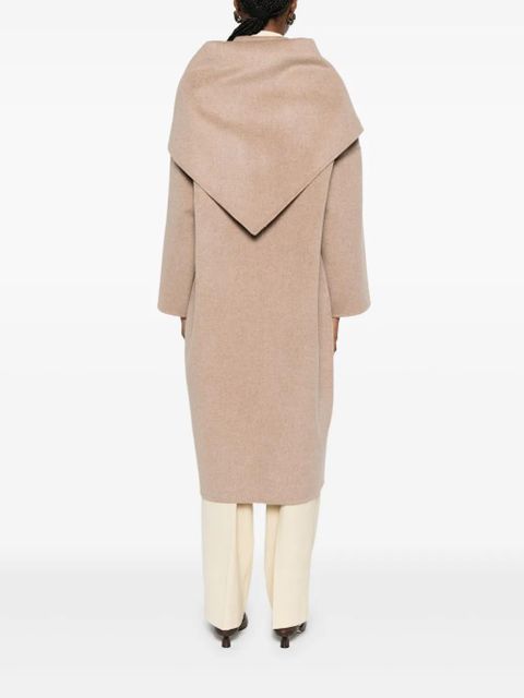 SOLOTRE double-breasted shawl-collar coat - Brown - zdjęcie produktu nr 2