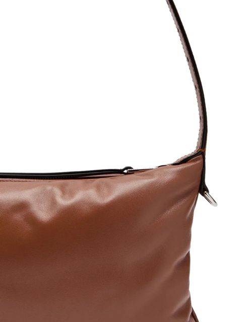 Moncler logo-appliqué shoulder bag - Brown - zdjęcie produktu nr 2