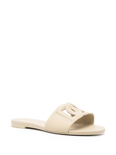 Dolce & Gabbana Bianca DG-logo slides - Neutrals