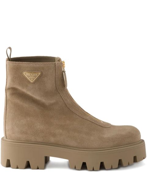 Prada zip boots - Brown - zdjęcie produktu nr 1