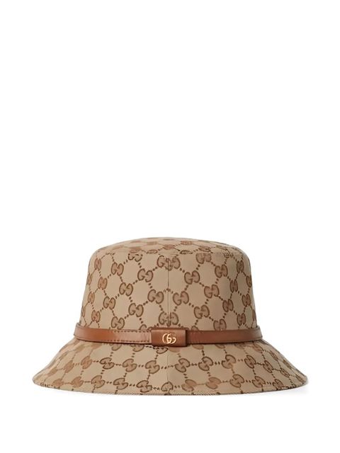 Gucci printed trim hat - Neutrals - zdjęcie produktu nr 1