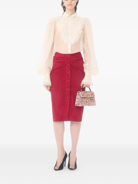 Valentino Garavani mini VSling embroidered handbag - Pink