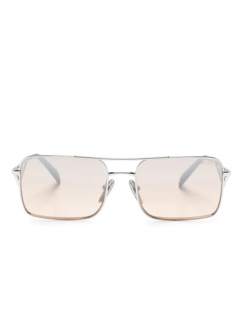 Prada Eyewear rectangle-frame sunglasses - Silver - zdjęcie produktu nr 1