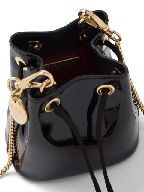 Prada logo-plaque mini bag - Black - zdjęcie produktu nr 2