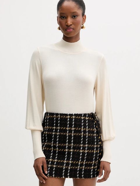 Silvian Heach sweter HALKA damski kolor beżowy lekki GPA25041LU - zdjęcie produktu nr 1