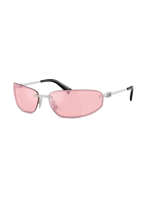 Miu Miu Eyewear cat-eye glasses - Silver - zdjęcie produktu nr 2